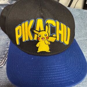 Pokemon Pikachu Black and Blue Kids Hat